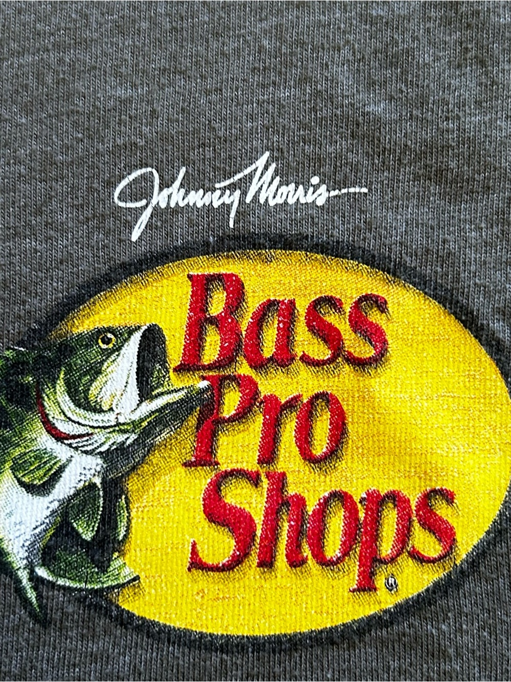Bass Pro Shops Men’s Long Sleeve Logo Tee in Olive size S - Picture 2 of 5
